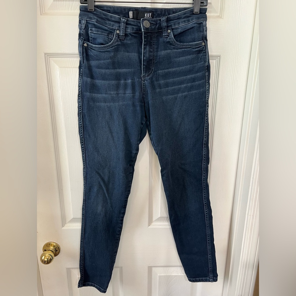 KUT from the Kloth Dark Wash, women’s Skinny Jeans – Size 6
